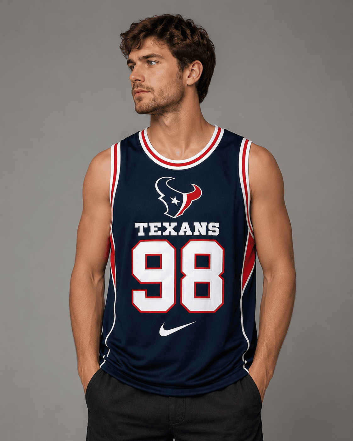 Houston Texans | Premium NFL Custom Basketball Tank Top For Men And Women NDN