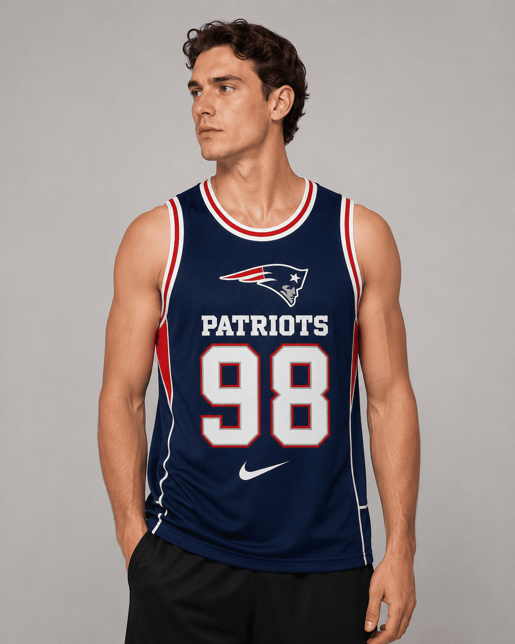 New England Patriots | Premium NFL Custom Basketball Tank Top For Men And Women NDN
