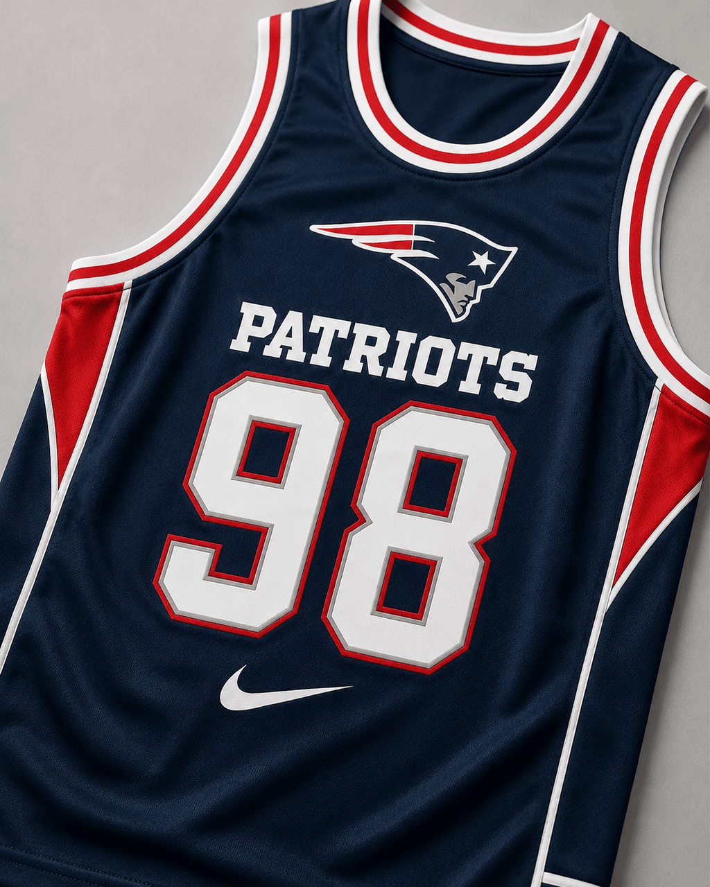 New England Patriots | Premium NFL Custom Basketball Tank Top For Men And Women NDN