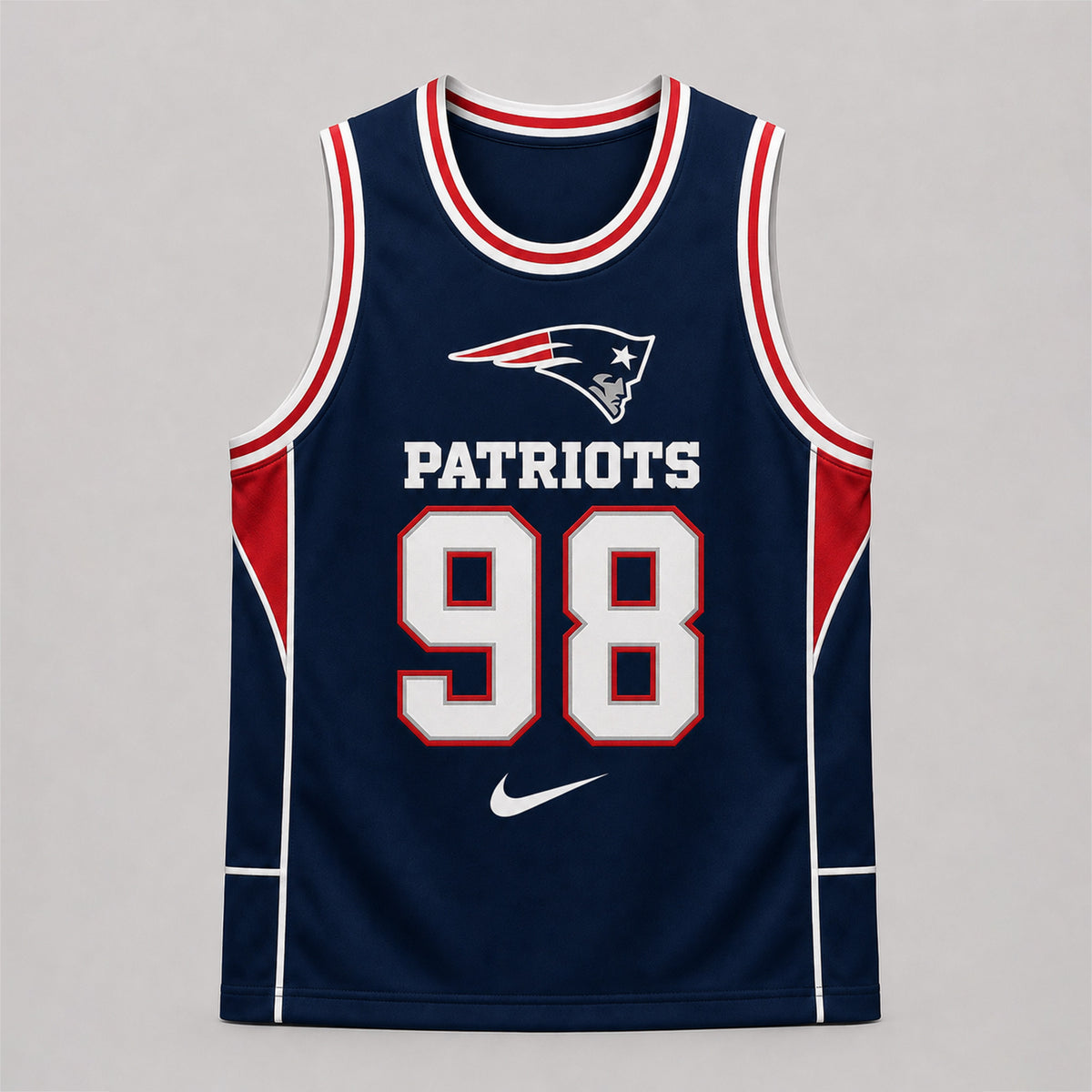 New England Patriots | Premium NFL Custom Basketball Tank Top For Men And Women NDN