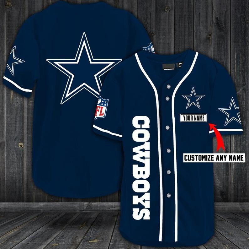 Dallas Cowboys Personalized Baseball Jersey Shirt 35