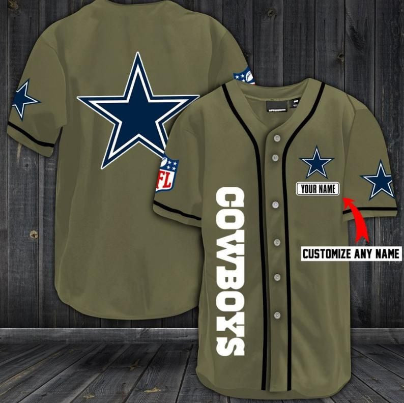 Dallas Cowboys Personalized Baseball Jersey Shirt 35