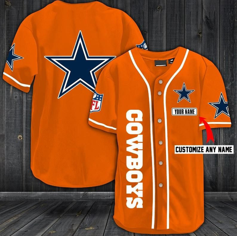 Dallas Cowboys Personalized Baseball Jersey Shirt 35
