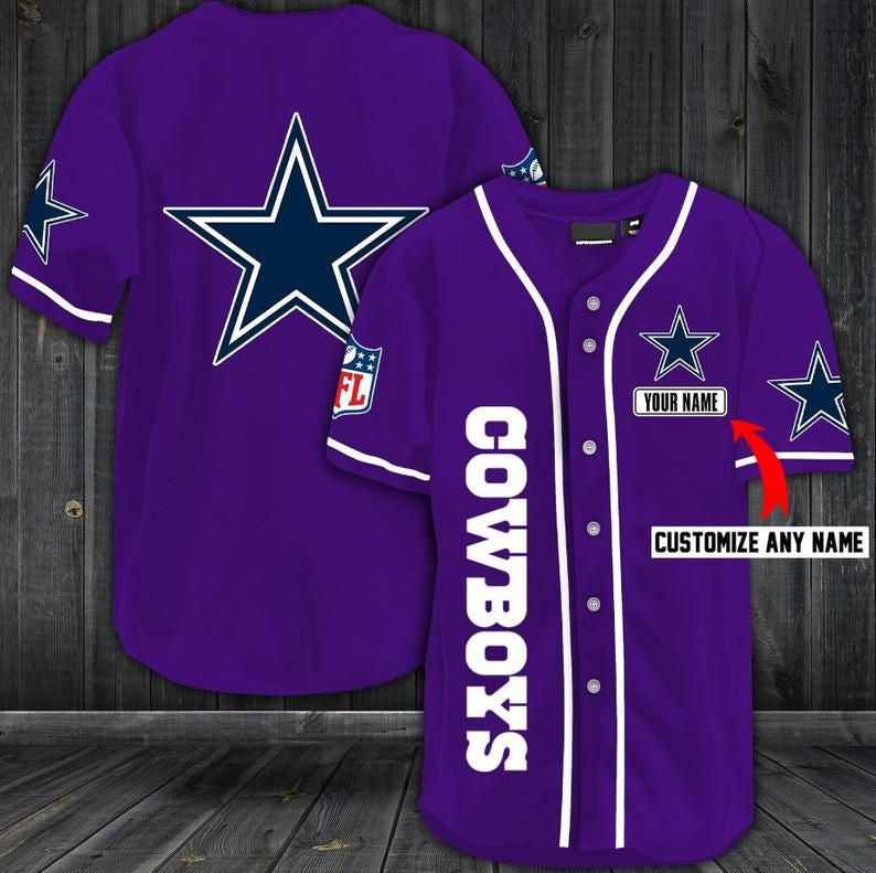 Dallas Cowboys Personalized Baseball Jersey Shirt 35