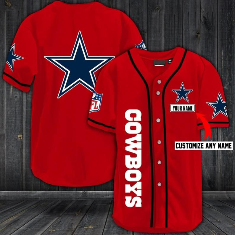 Dallas Cowboys Personalized Baseball Jersey Shirt 35