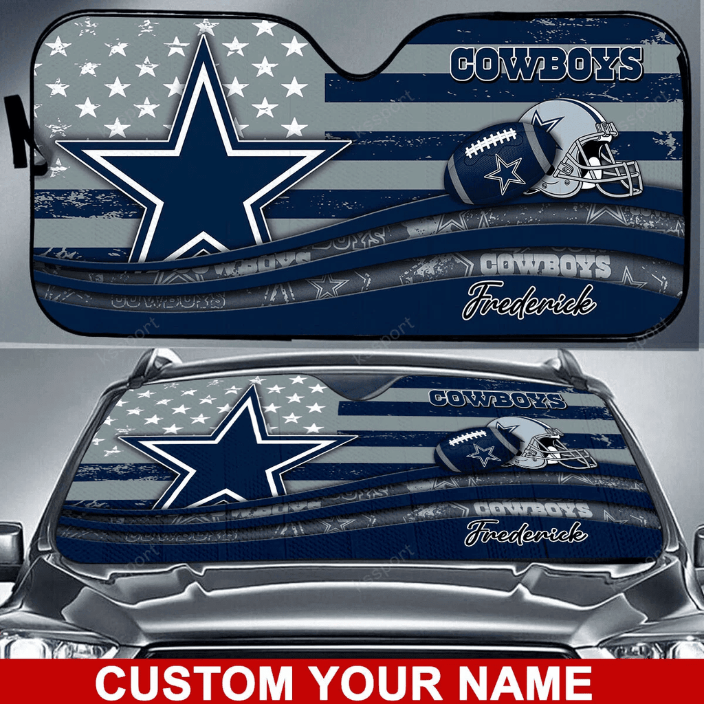 Dallas Cowboys Personalized Auto Sun Shade BG08