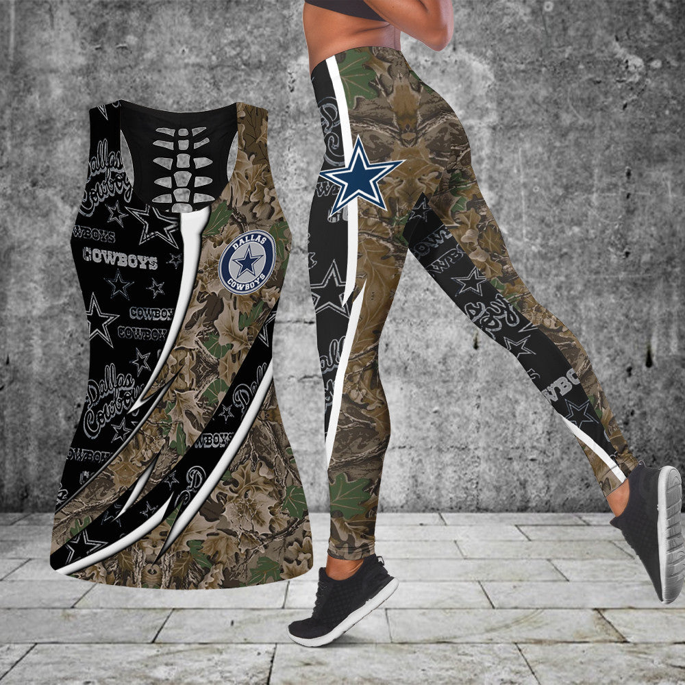 Dallas Cowboys Leggings And Tank Top BG259