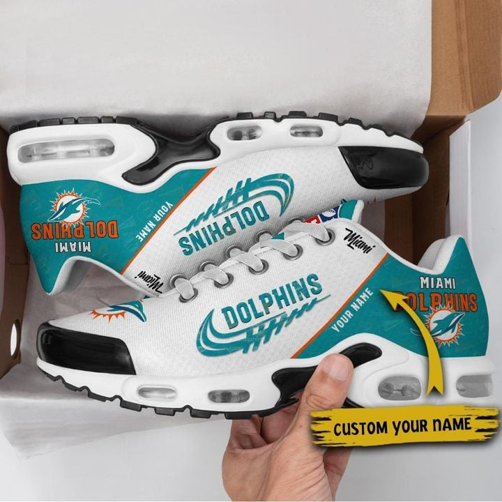 Miami Dolphins Personalized Plus  Sneakers 0813 BGTN185