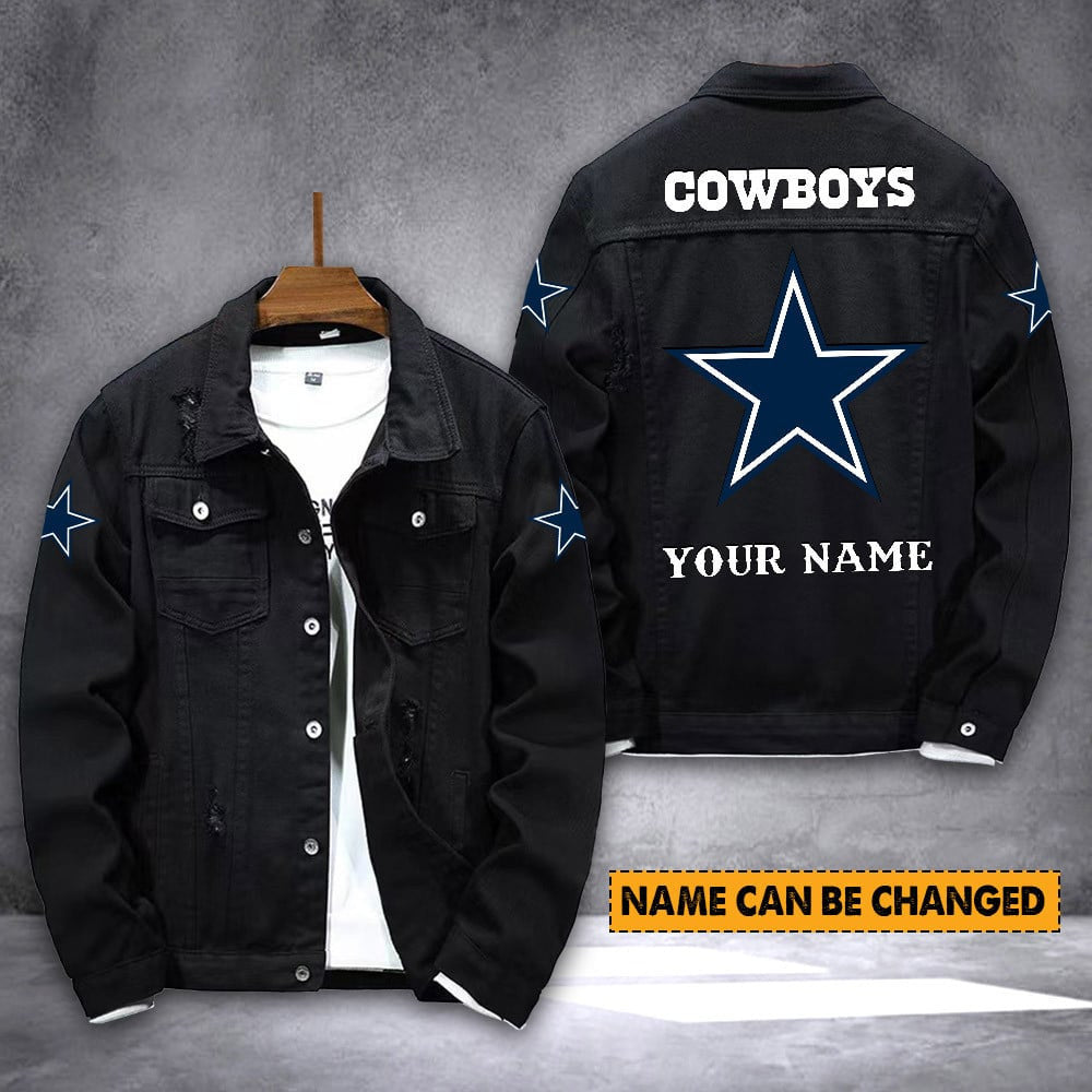 Dallas Cowboys Personalized Premium Denim Jacket S9DJ003
