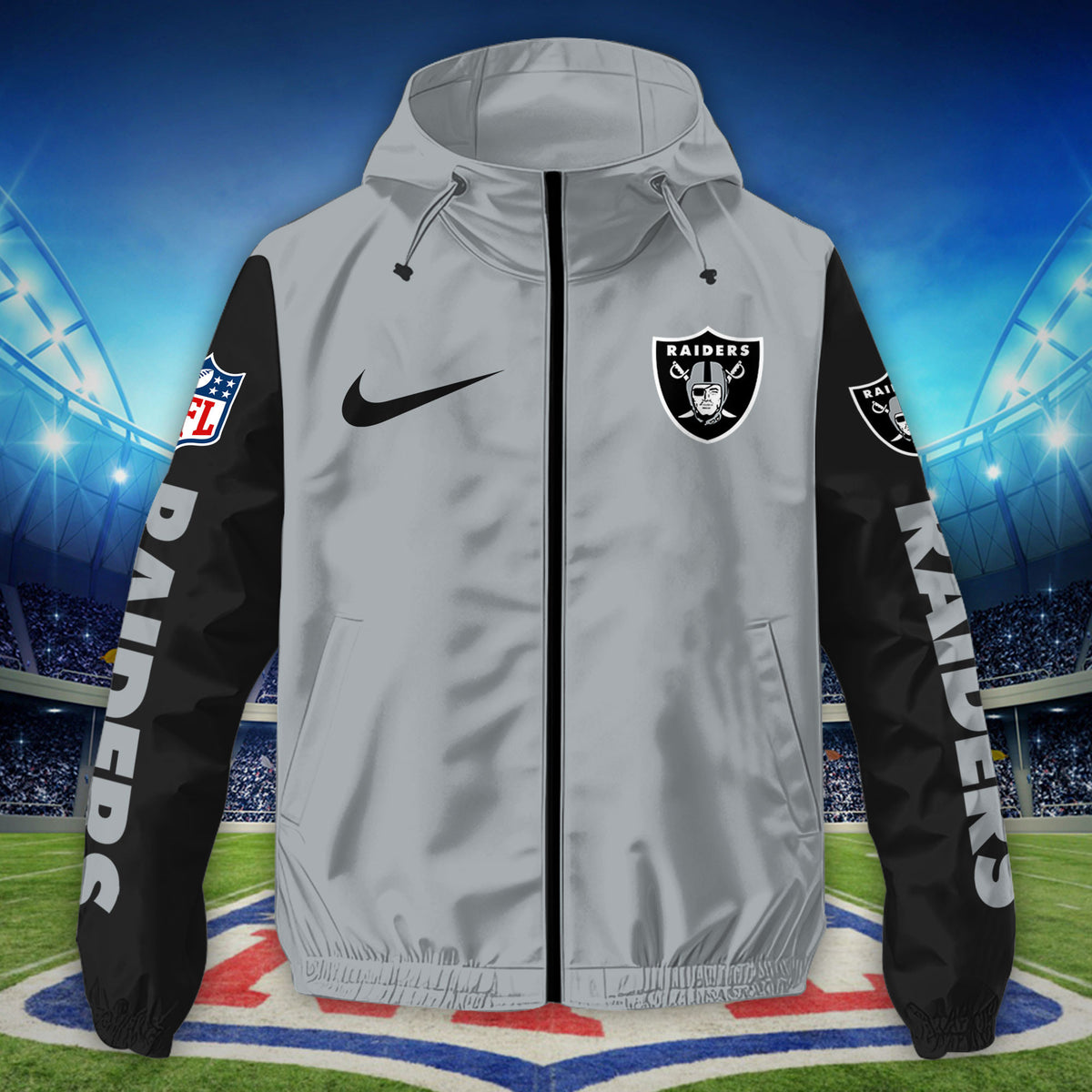Las Vegas Raiders Custom Windbreaker Outdoor Jacket Sport Fan Gift SPTWJACKET049
