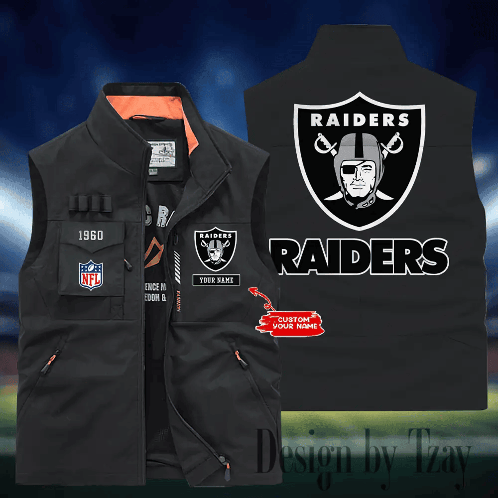 Las Vegas Raiders Sleeveless Jacket Multicolor S9SLJK114