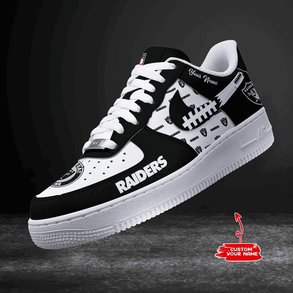 Las Vegas Raiders Personalized AF1 Shoes 1408 BGAF1S577