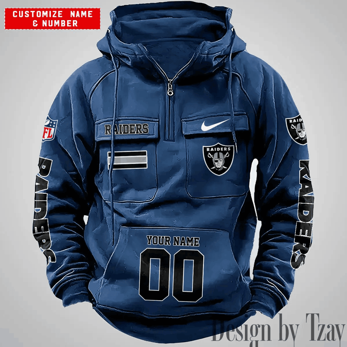 Las Vegas Raiders Vintage Men Hoodie DV2 AZVMHD396