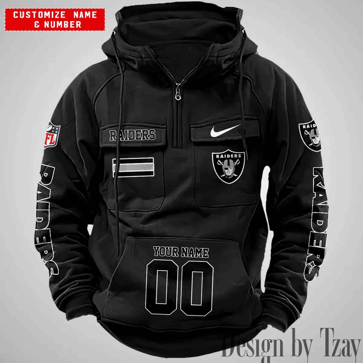 Las Vegas Raiders Vintage Men Hoodie DV2 AZVMHD396