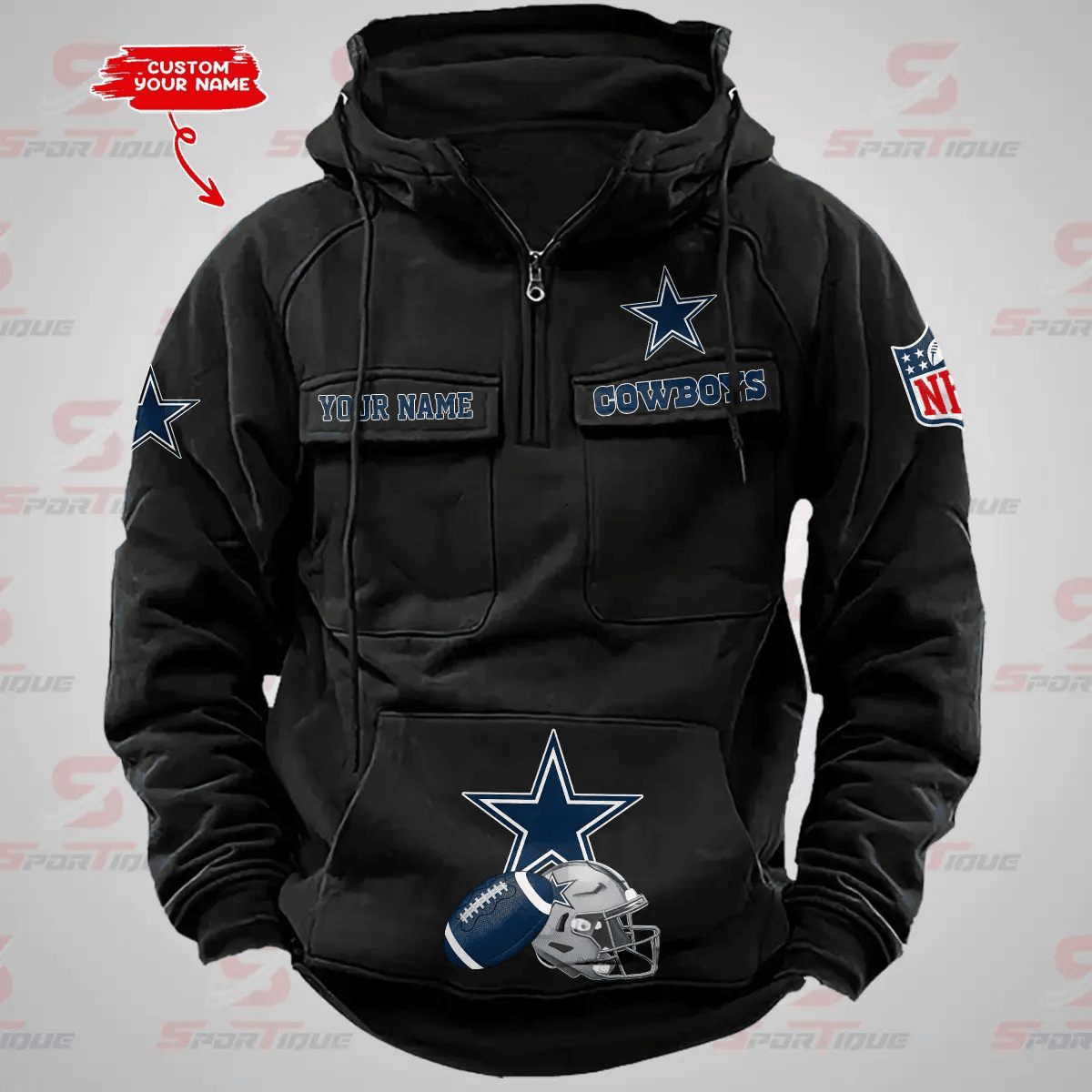 Dallas Cowboys Vintage Men Hoodie AZVMHD362