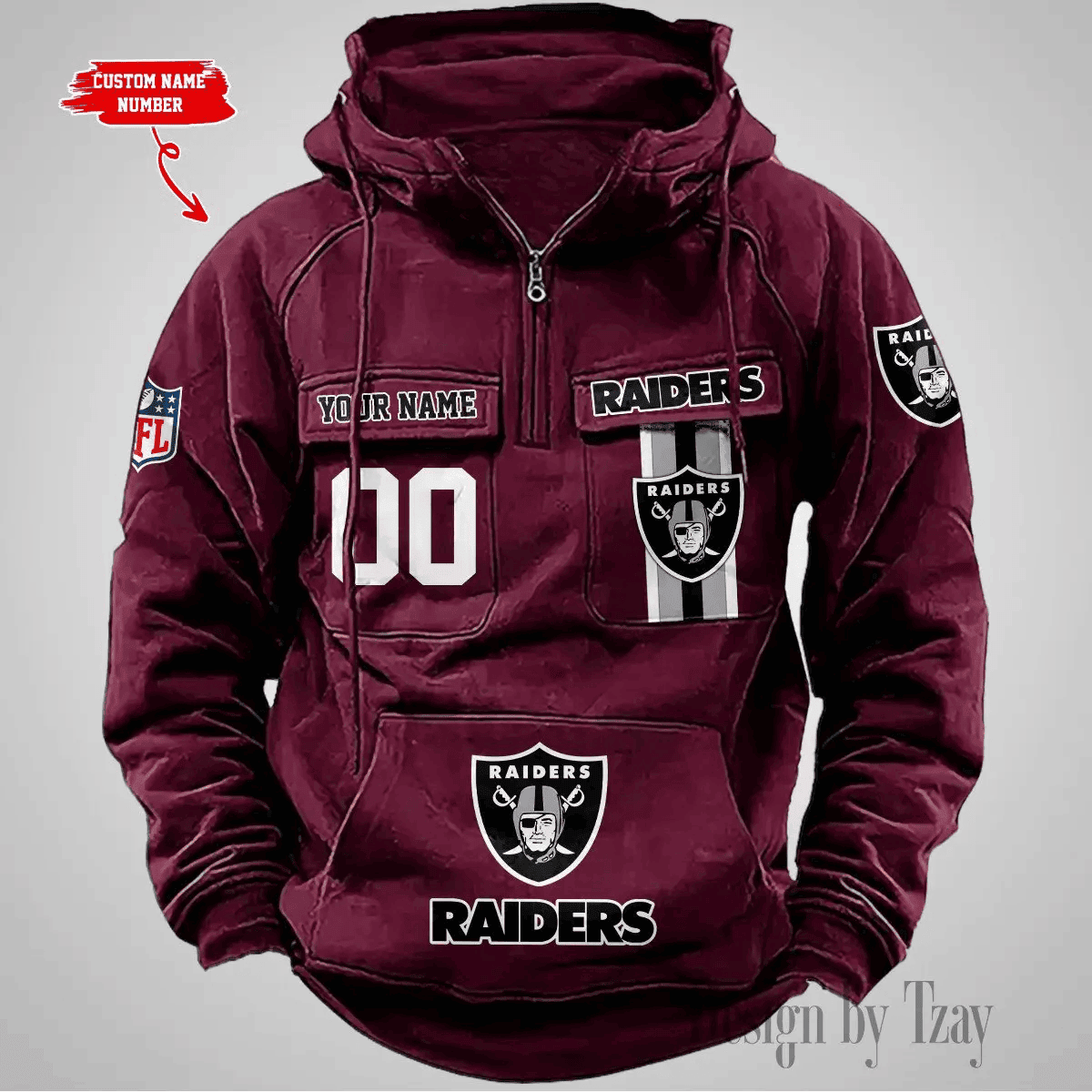 Las Vegas Raiders Vintage Men Hoodie DV2 AZVMHD428