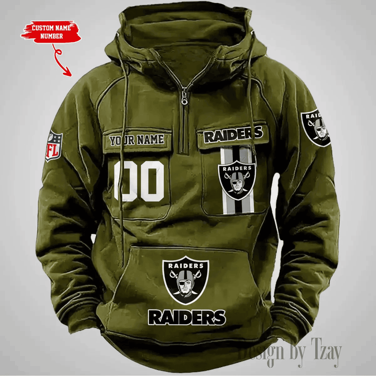 Las Vegas Raiders Vintage Men Hoodie DV2 AZVMHD428