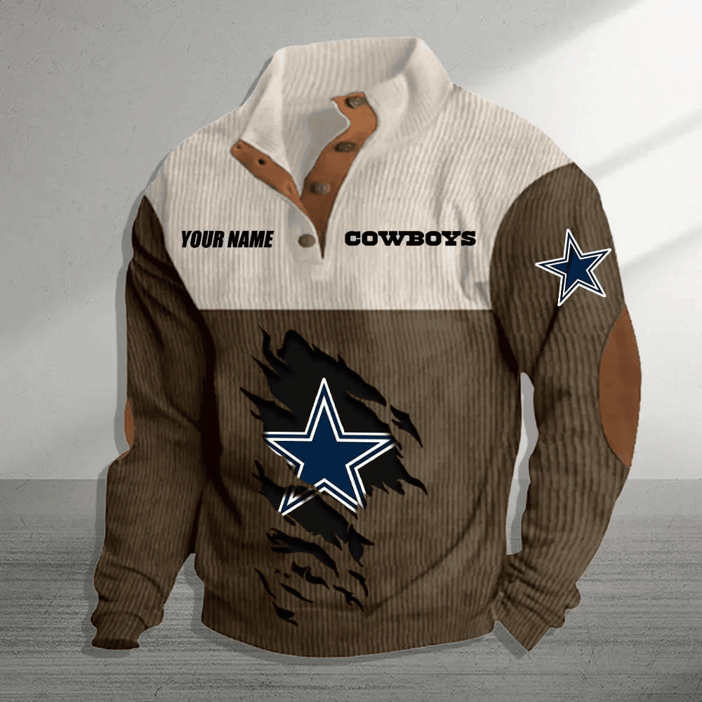 Dallas Cowboys Premium Personalized Game-Day Pullover S9DBSCH137