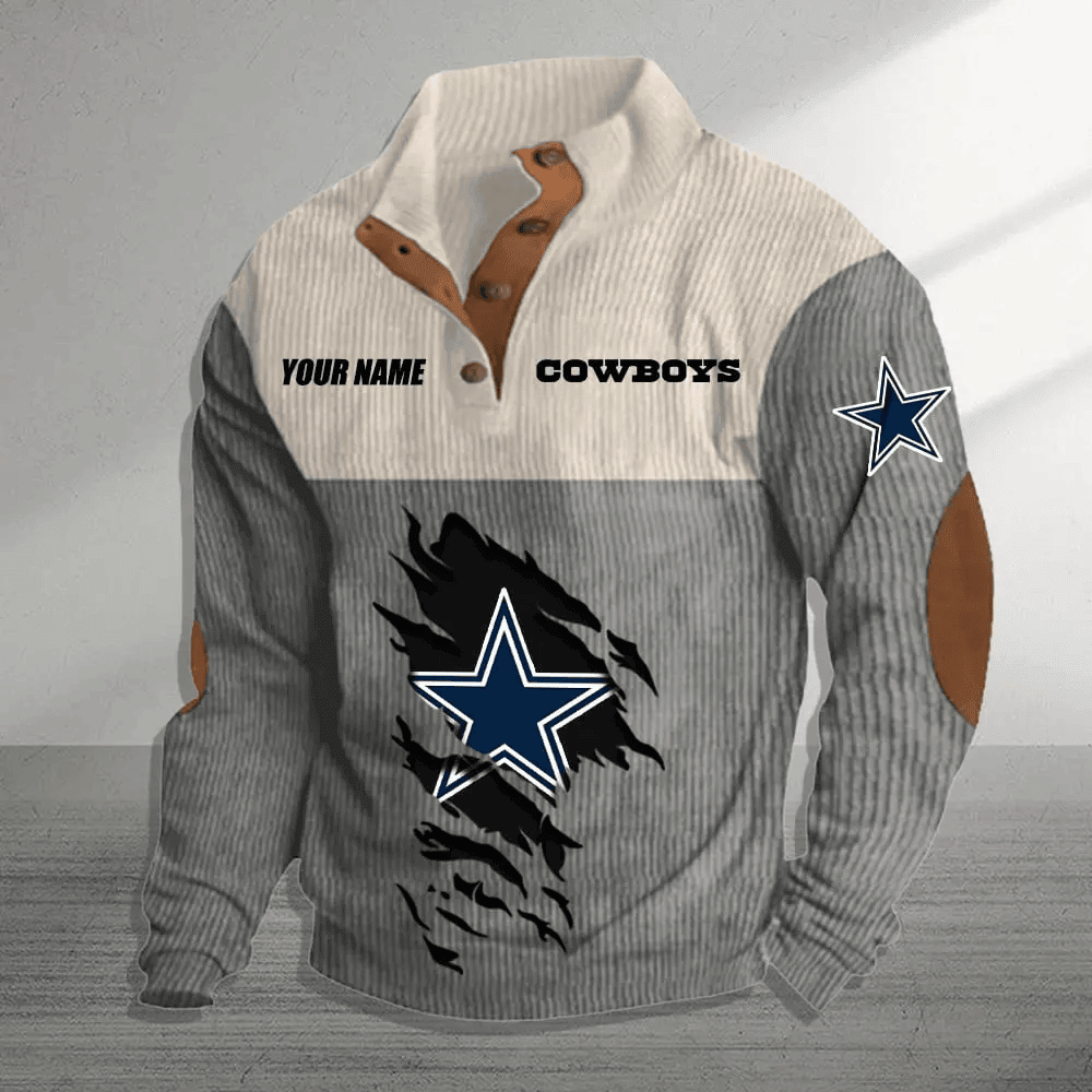 Dallas Cowboys Premium Personalized Game-Day Pullover S9DBSCH137