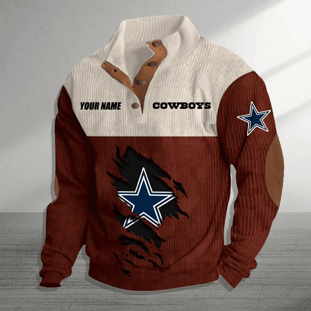 Dallas Cowboys Premium Personalized Game-Day Pullover S9DBSCH137