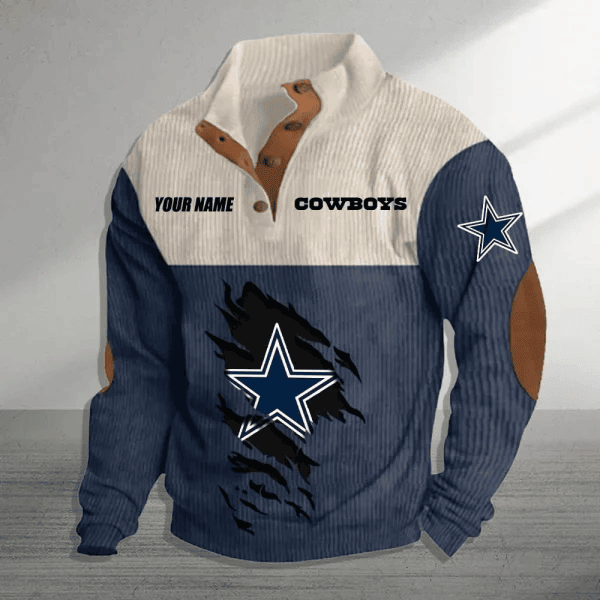Dallas Cowboys Premium Personalized Game-Day Pullover S9DBSCH137