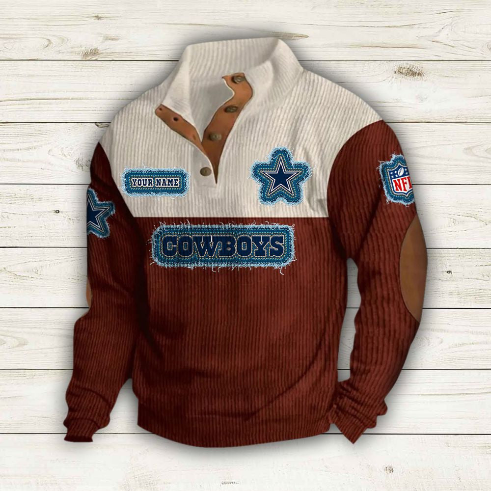 Dallas Cowboys Premium Personalized Game-Day Pullover S9DBSCH169