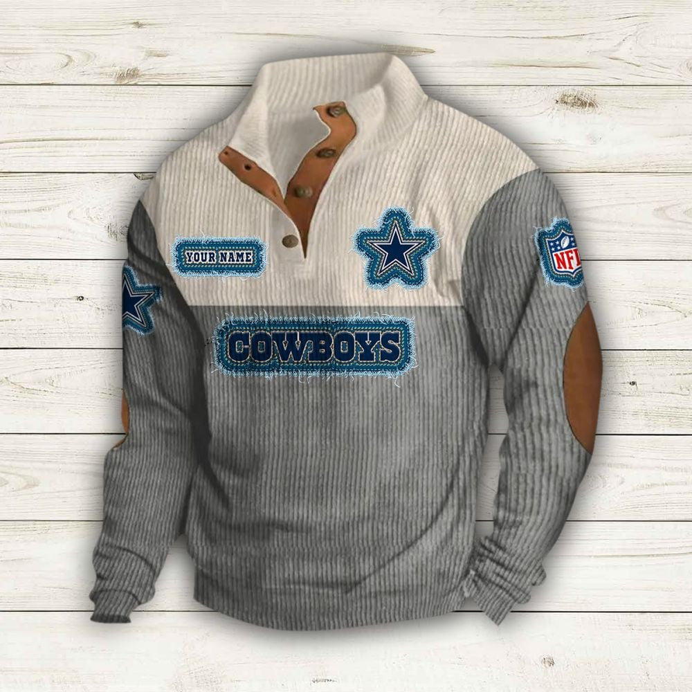 Dallas Cowboys Premium Personalized Game-Day Pullover S9DBSCH169