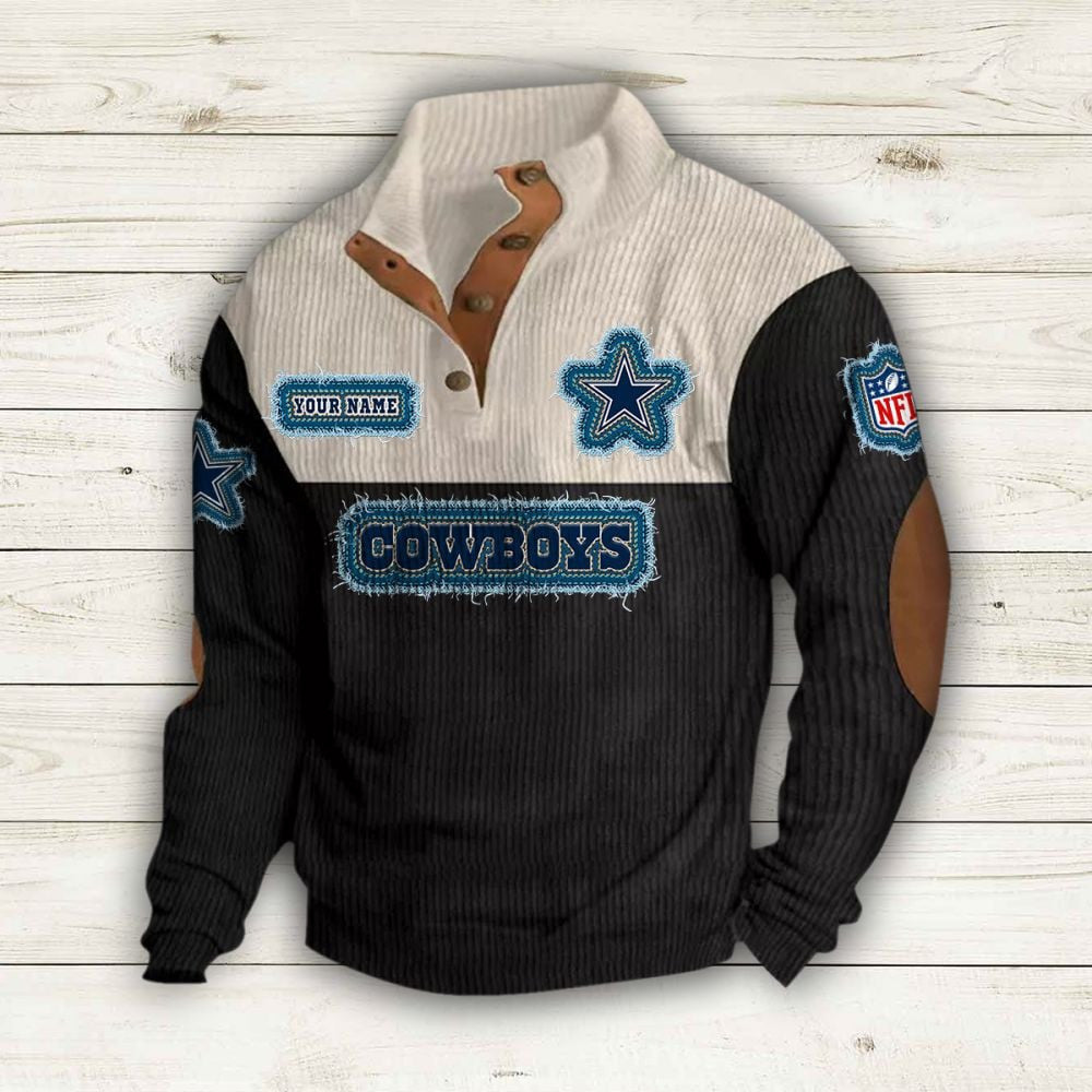 Dallas Cowboys Premium Personalized Game-Day Pullover S9DBSCH169