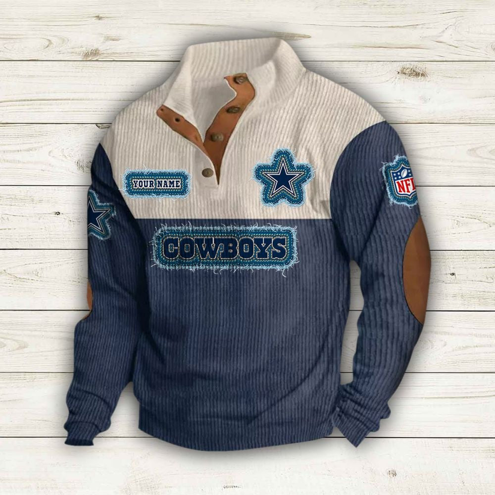 Dallas Cowboys Premium Personalized Game-Day Pullover S9DBSCH169