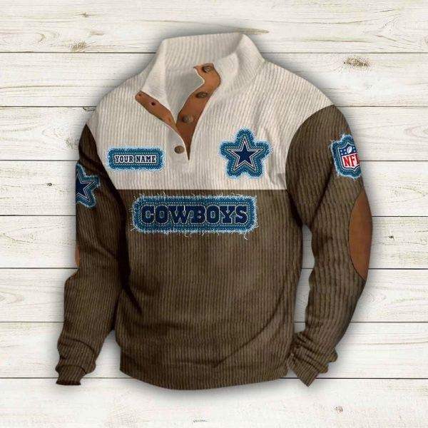 Dallas Cowboys Premium Personalized Game-Day Pullover S9DBSCH169