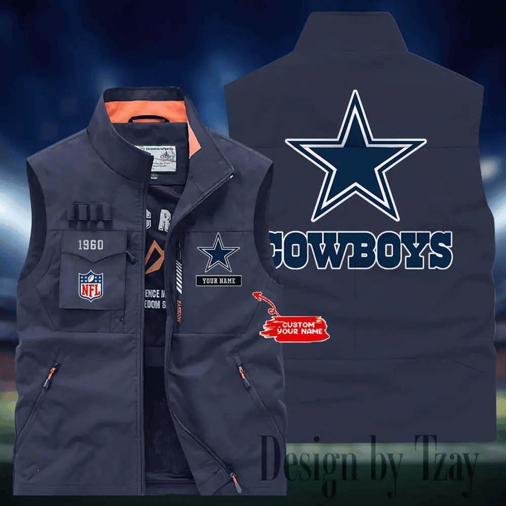 Dallas Cowboys Sleeveless Jacket Multicolor S9SLJK106