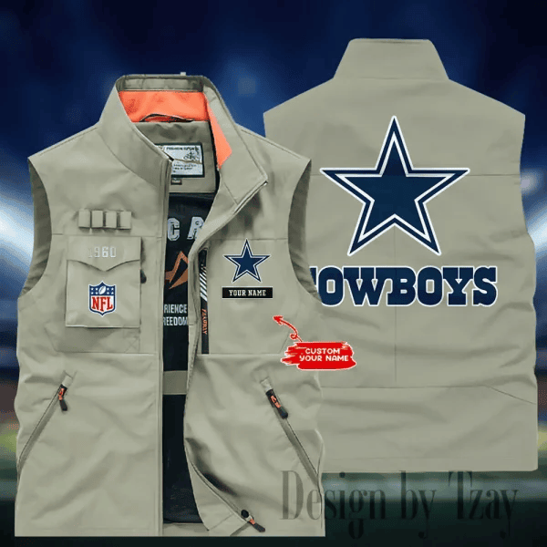 Dallas Cowboys Sleeveless Jacket Multicolor S9SLJK106