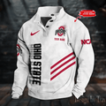 SPTS9DBSCH433Ohio State Buckeyes NCAA Premium StandCollar GameDay Pullover Engineered Warmth & Personalized Names DV10