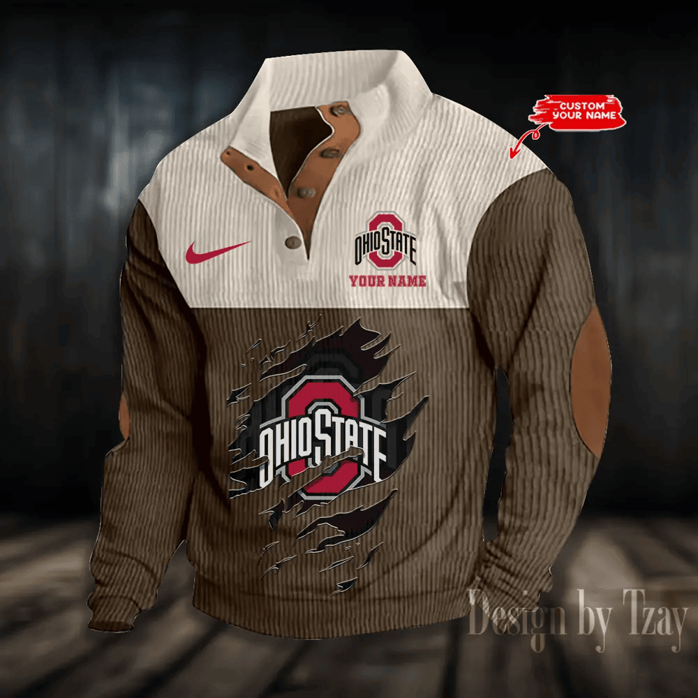 S9DBSCH536Ohio State Buckeyes NCAA Double Collar Hoodies