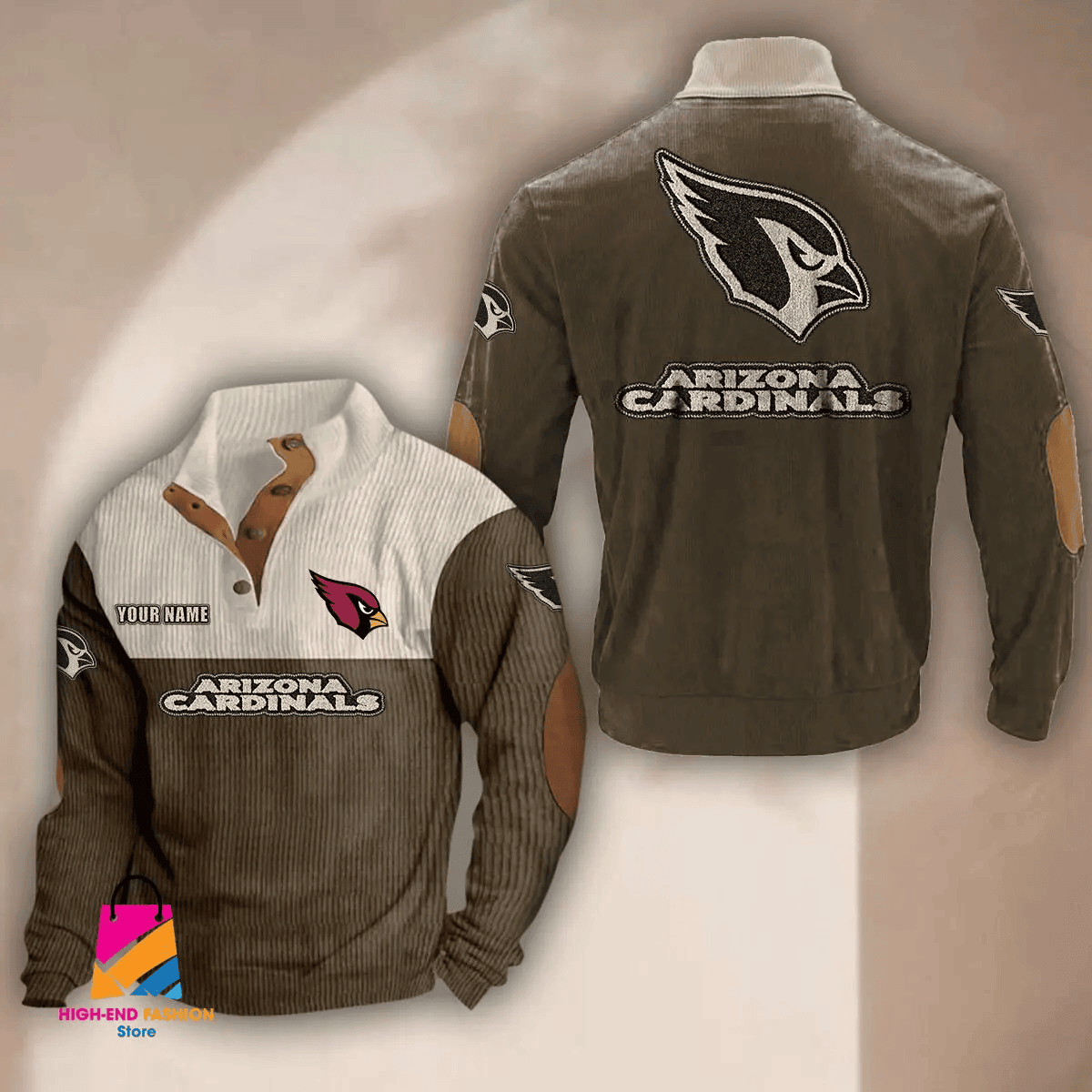 Arizona Cardinals Premium Personalized Game-Day Pullovers SPTPURSWS860