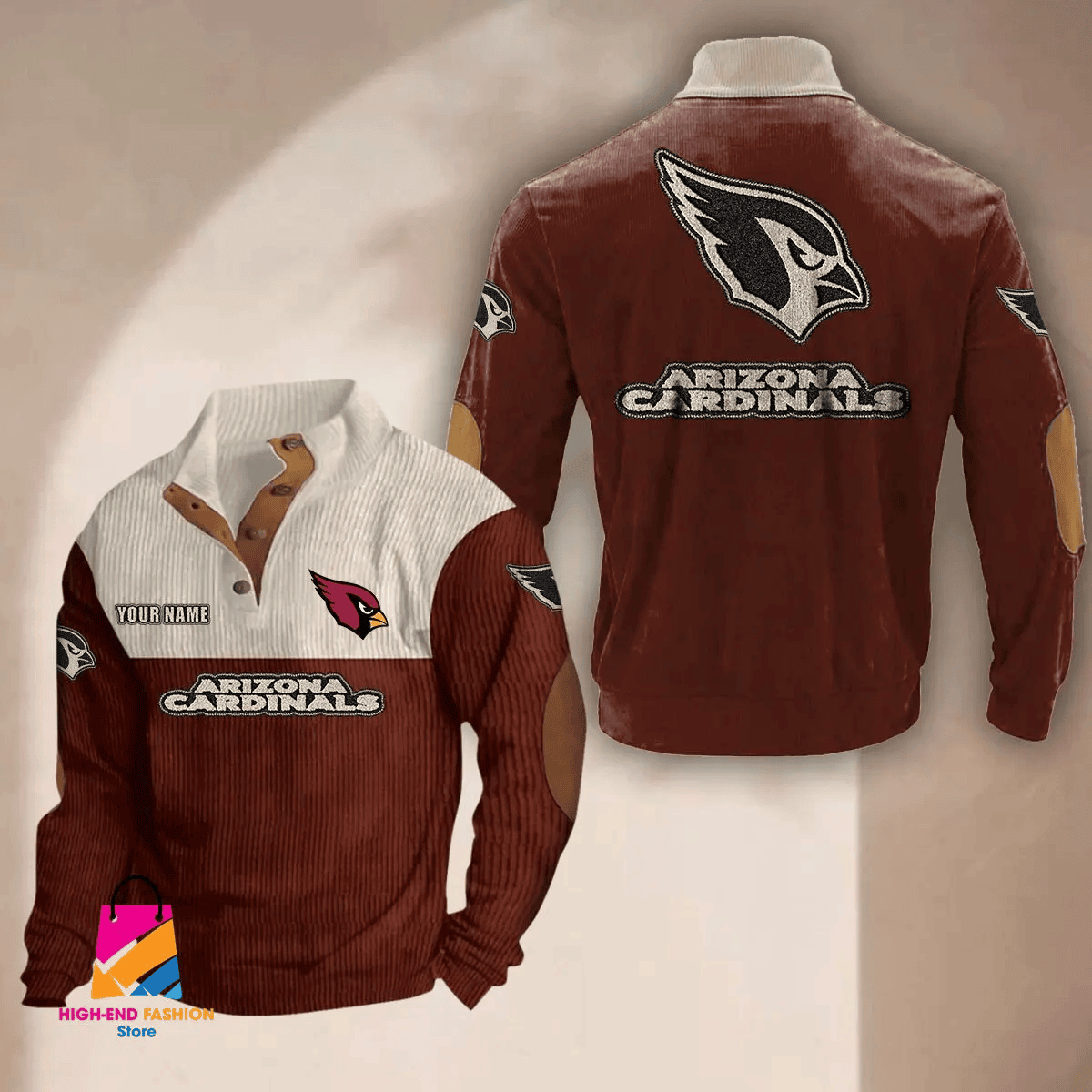 Arizona Cardinals Premium Personalized Game-Day Pullovers SPTPURSWS860
