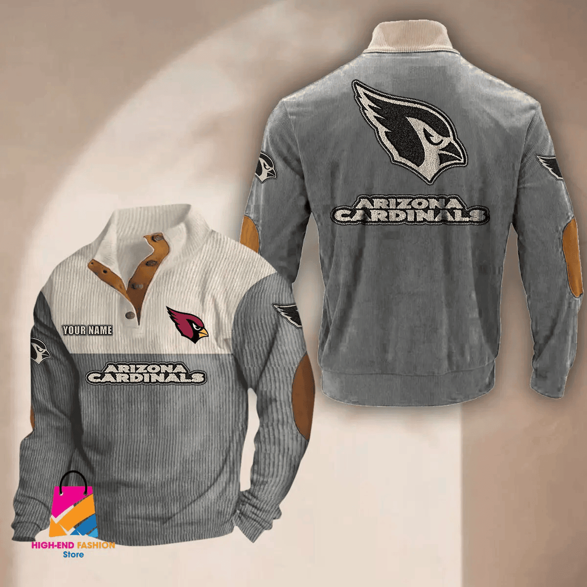 Arizona Cardinals Premium Personalized Game-Day Pullovers SPTPURSWS860