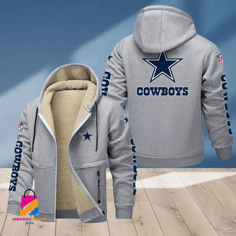 Dallas Cowboys Multicolor Premium Thick Zip-Up Hoodie ANZTZH009