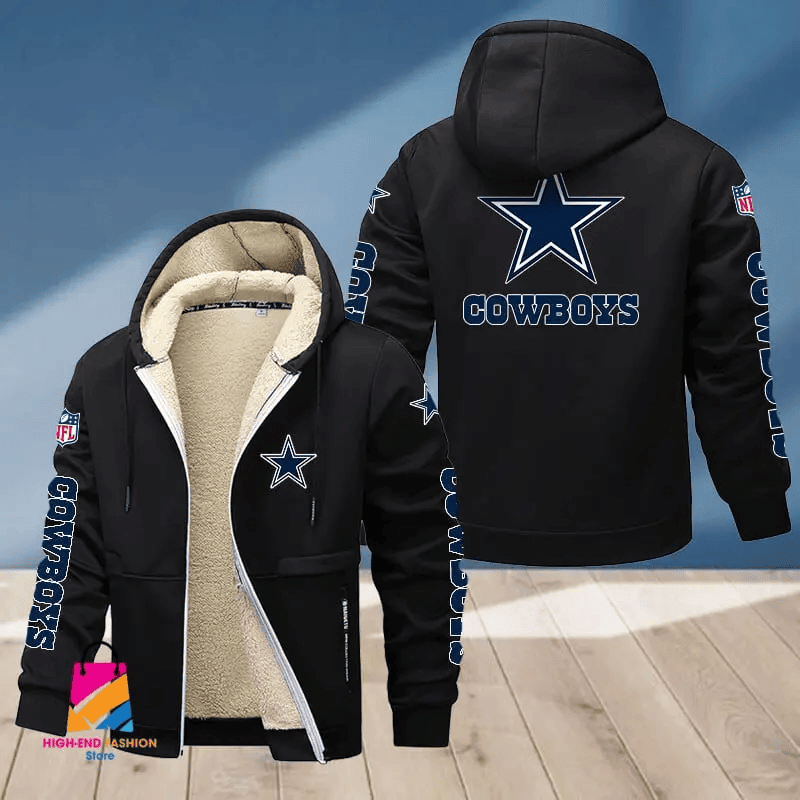 Dallas Cowboys Multicolor Premium Thick Zip-Up Hoodie ANZTZH009