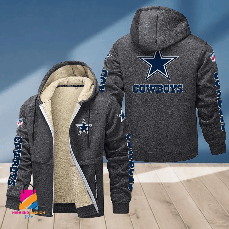 Dallas Cowboys Multicolor Premium Thick Zip-Up Hoodie ANZTZH009