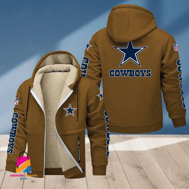 Dallas Cowboys Multicolor Premium Thick Zip-Up Hoodie ANZTZH009