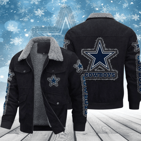 Dallas Cowboys Men's Thickened Corduroy Jacket ANZVITCJ009
