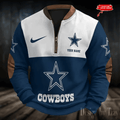 S9MPZNS169-Dallas Cowboys Premium Personalized Game-Day Quarter-Zip