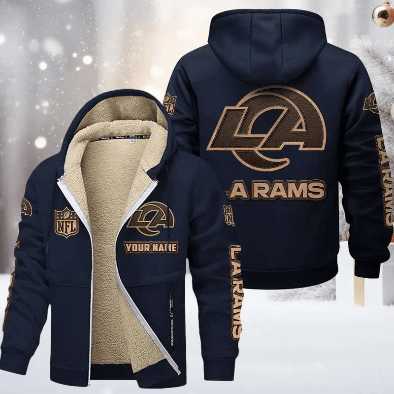 Los Angeles Rams DMTZ0856 Premium Sherpa-Lined Winter Hoodie – Personalized Edition
