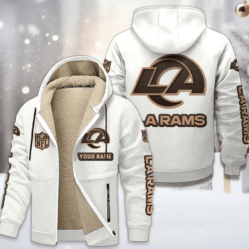Los Angeles Rams DMTZ0856 Premium Sherpa-Lined Winter Hoodie – Personalized Edition
