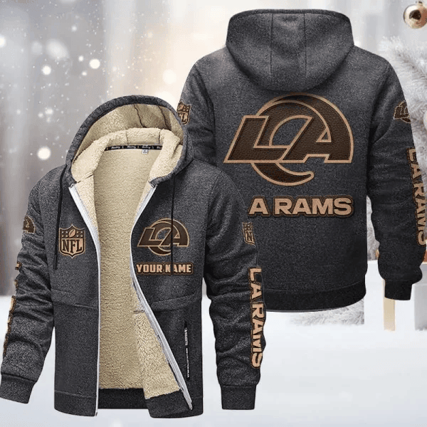 Los Angeles Rams DMTZ0856 Premium Sherpa-Lined Winter Hoodie – Personalized Edition