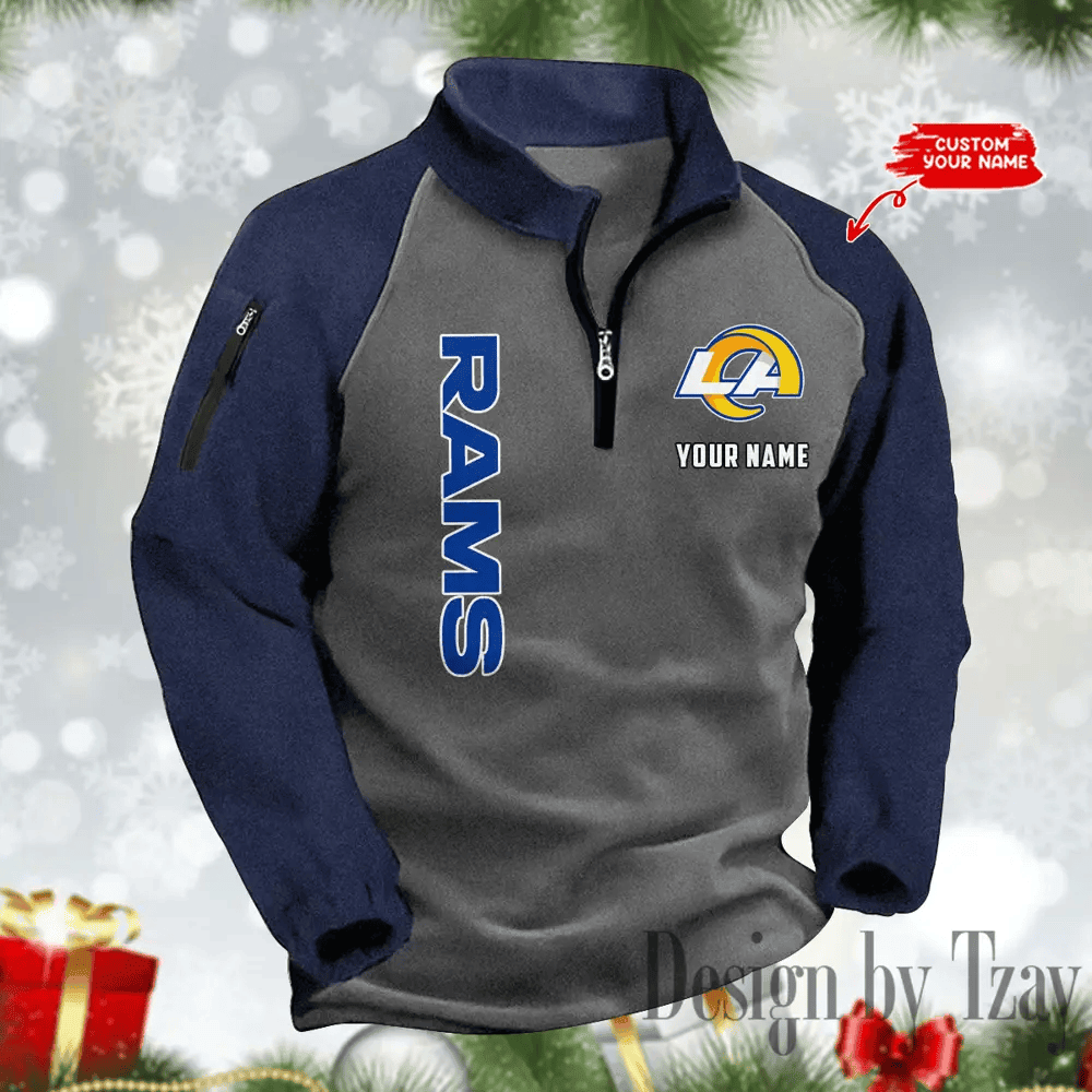 Los Angeles Rams Men's Winter Warm Fleece Sweatshirts SPTWWFS051