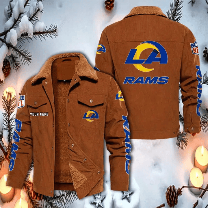 Los Angeles Rams Corduroy Fleece Jacket SPTCRFJK019