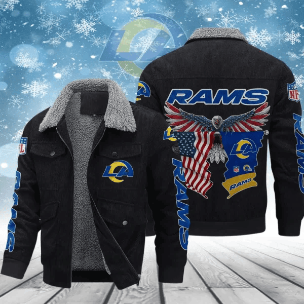 Los Angeles Rams VITCJ090 Men’s Thickened Corduroy Jacket