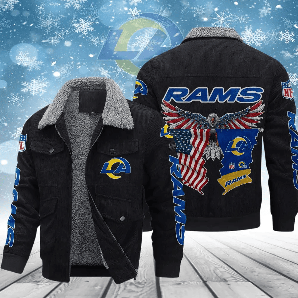 Los Angeles Rams VITCJ090 Men’s Thickened Corduroy Jacket